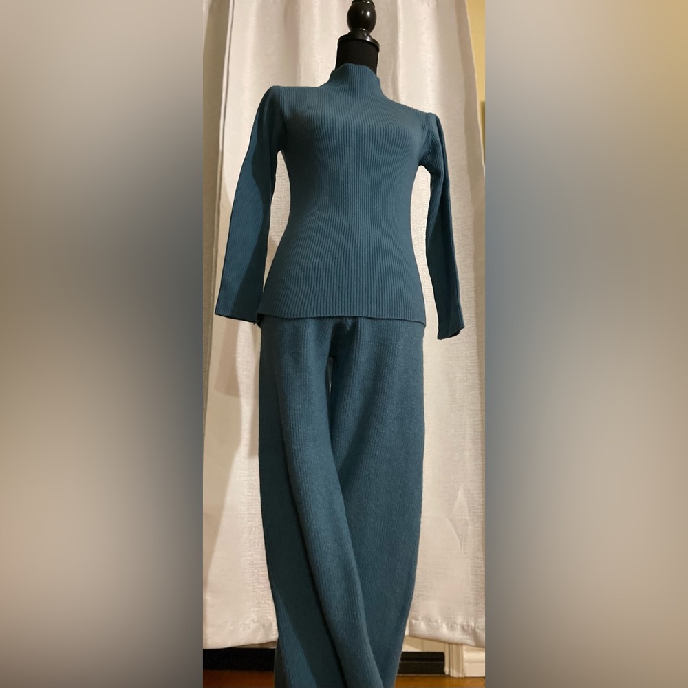 Teal Knit Sweater Set (NWOT)